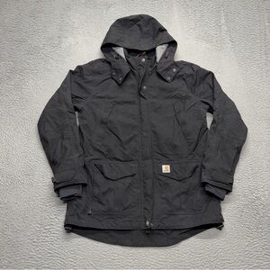 Carhartt Black Hooded Jacket Size L